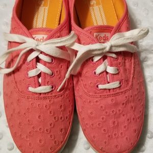 Women's Coral color size 9 Keds